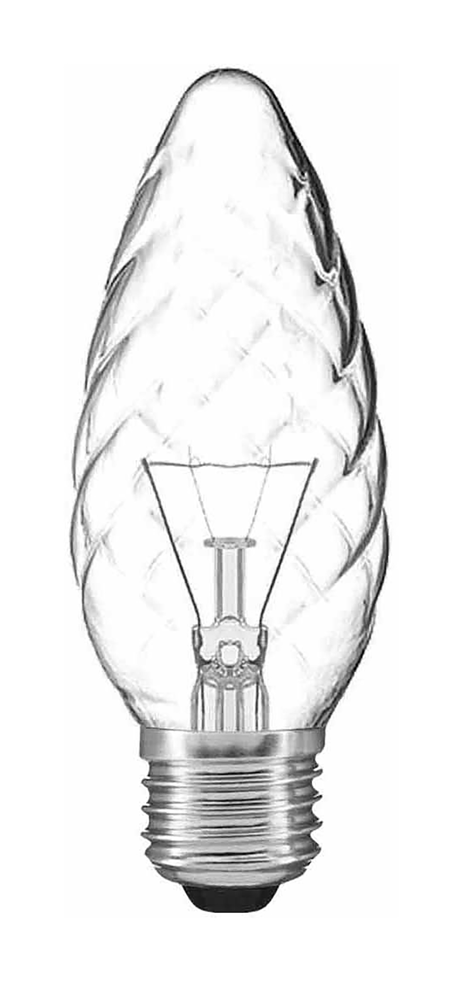 Candle 45mm Twisted Incandescent Luxram Decorative Candle